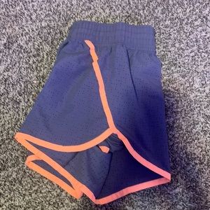 grey and orange champion athletic shorts